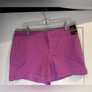 New York & Company Vibrant Purple Pink  Twill Shorts